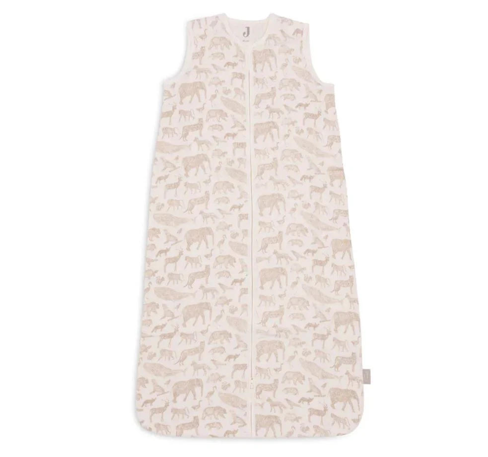 Sac de dormit Jollein Muslin Animals Nougat, 70 cm foto