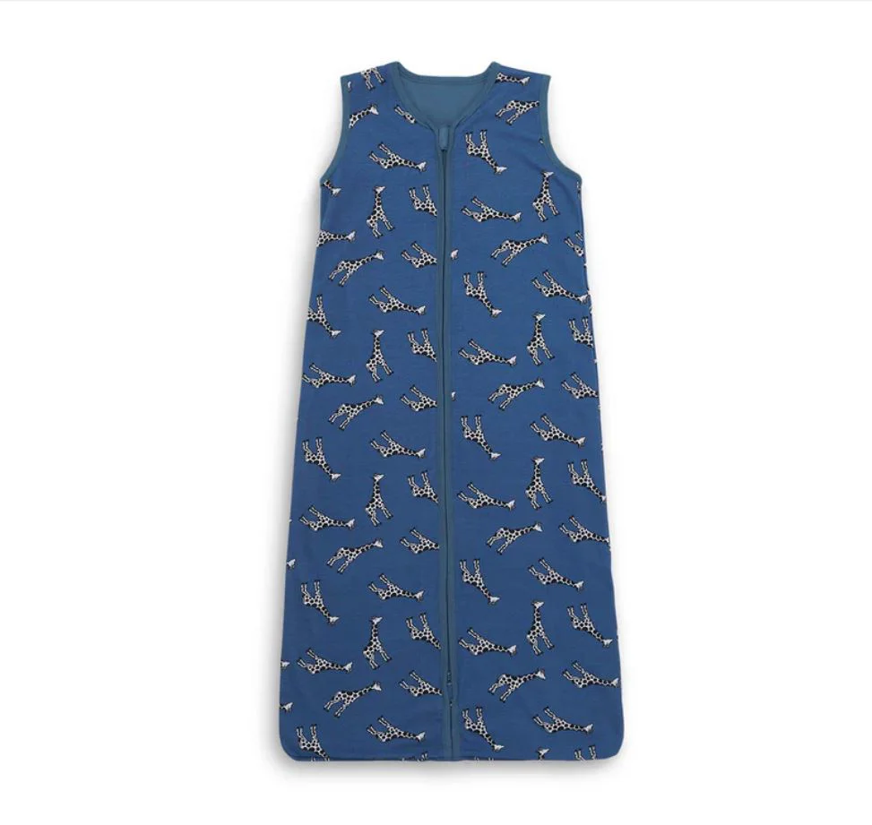 Sac de dormit Jollein Jersey Giraffe Jeans Blue, 70 cm foto