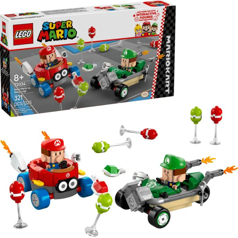image for LEGO Super Mario - Mario Kart - Baby Mario vs. Baby Luigi foto