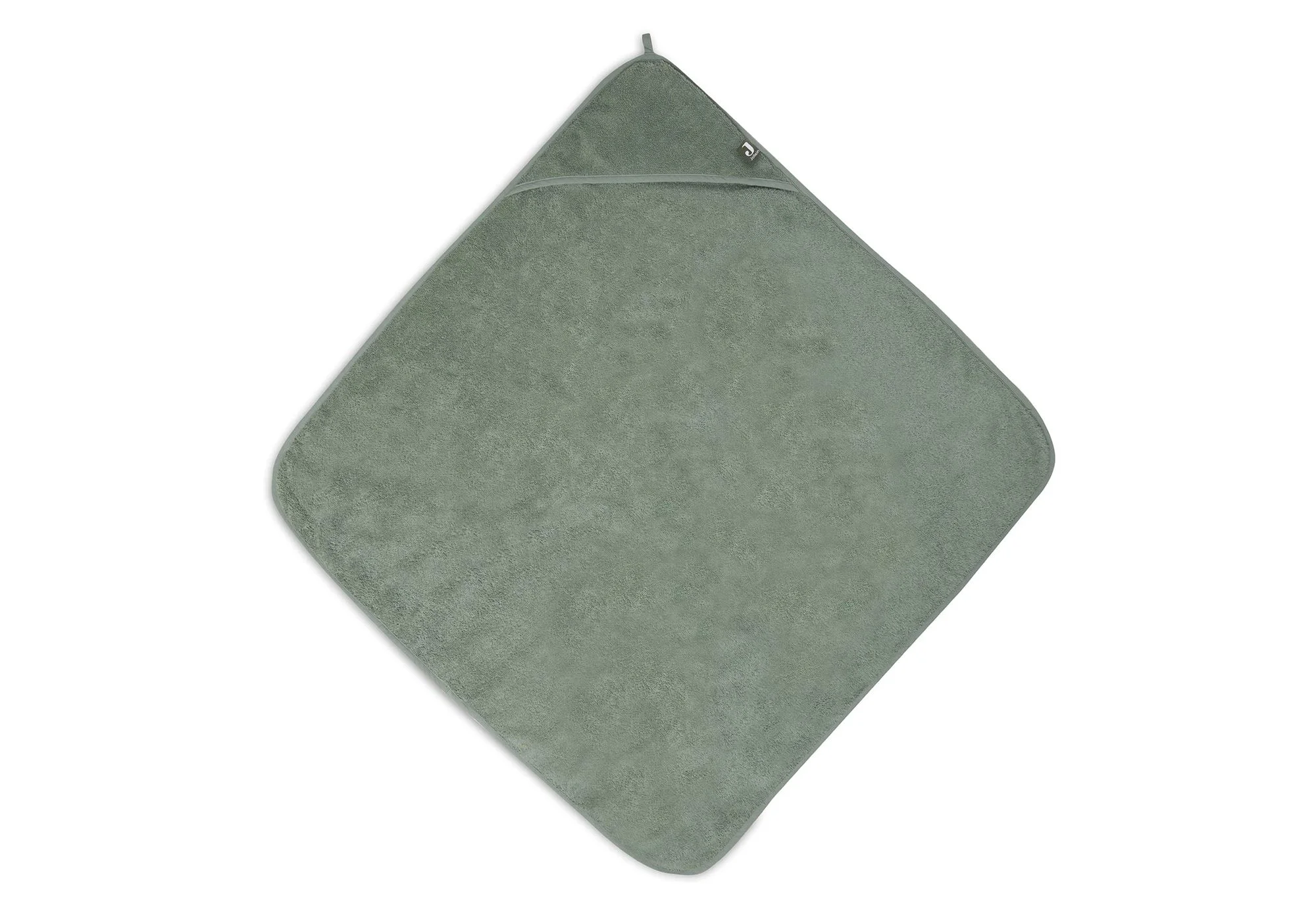 Махровое полотенце с капюшоном Jollein Terry Ash Green, 100x100 см