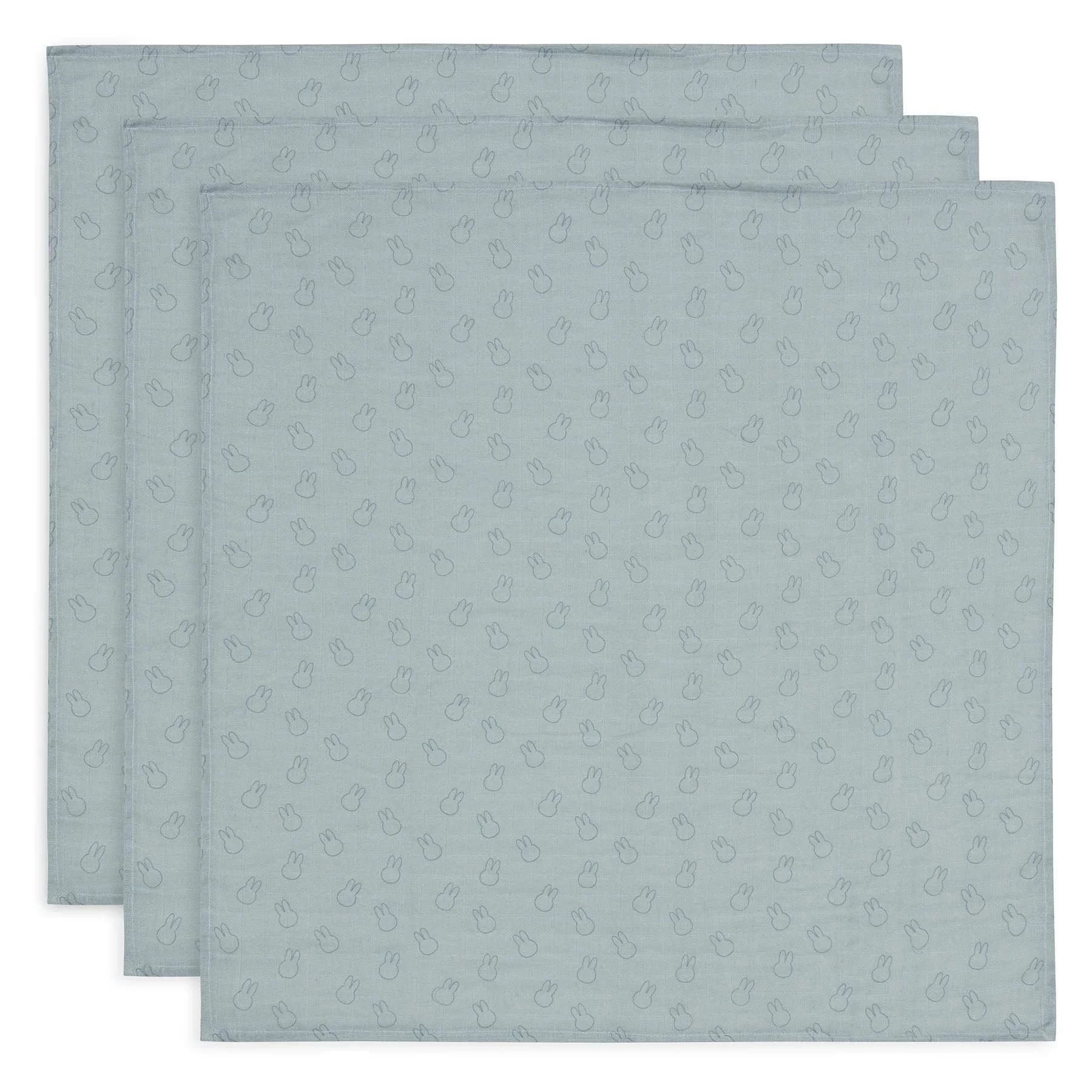 Муслиновые пеленки Jollein Miffy Silhouettes Sea Green, 70x70 см, 3 шт.