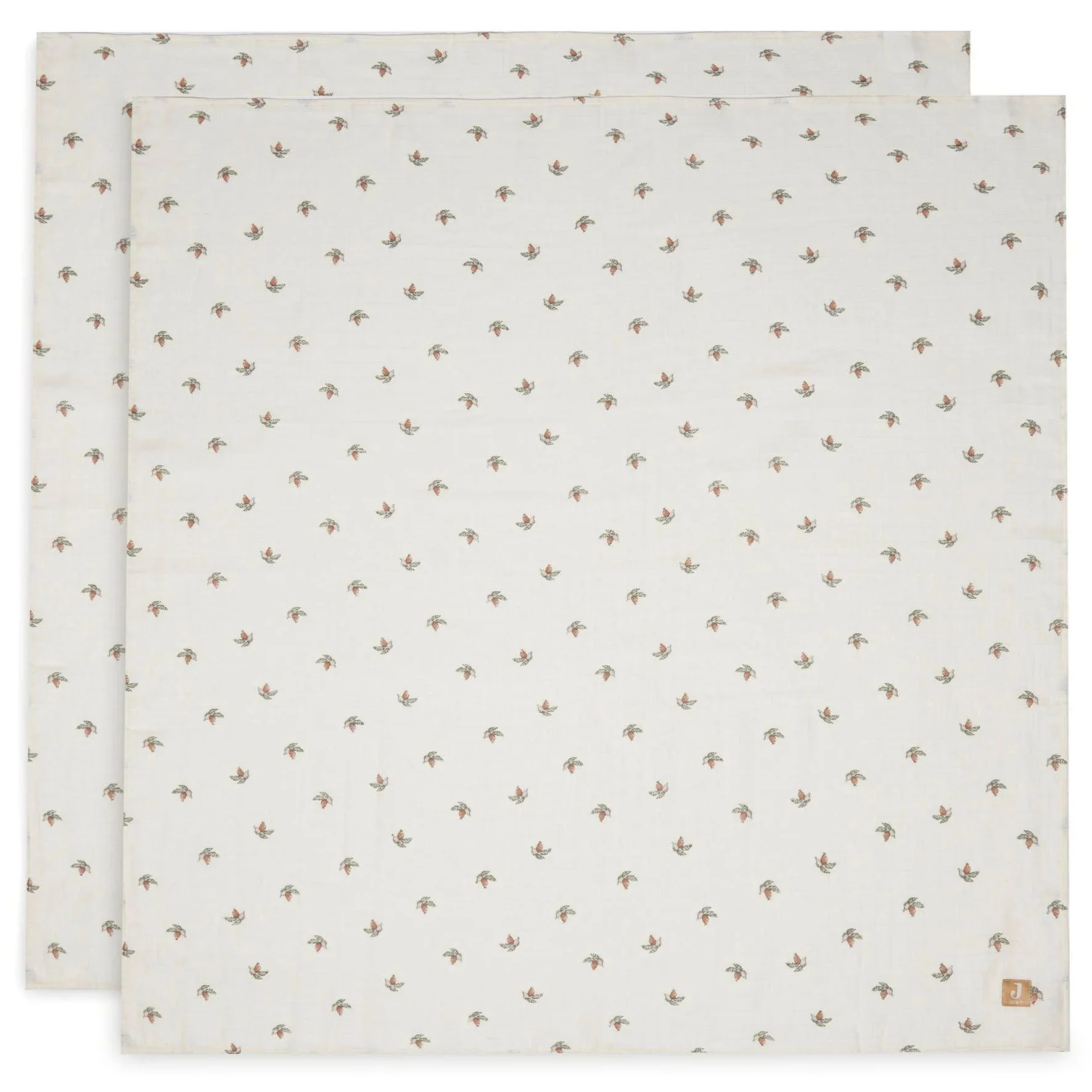 Pelinci de muselina Jollein Rosehip, 115x115 cm, 2 buc.