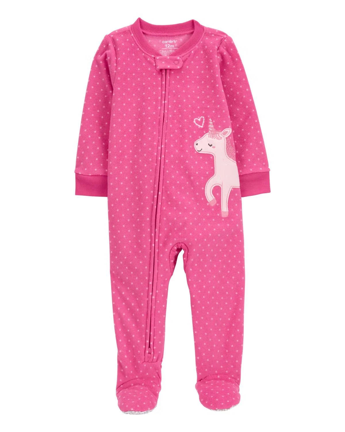 Carter's Pijama fleece Unicorn