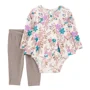 Carter's Комплект 2 в 1 Ivory Floral - Боди и штаны foto