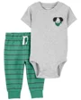 Carter's Set 2 piese Dog Graphic - Pantaloni si body foto