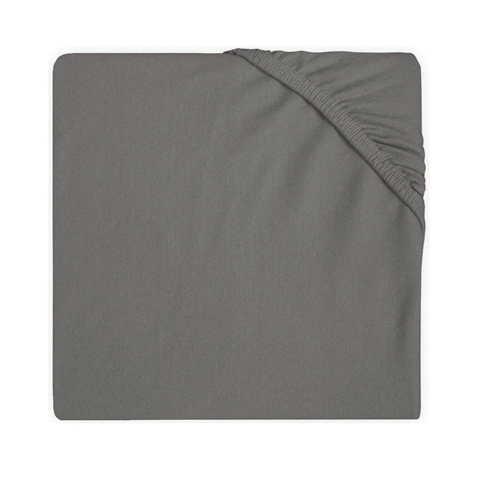 image for Cearsaf cu elastic Jollein Jersey Storm Grey, 120x60 cm foto