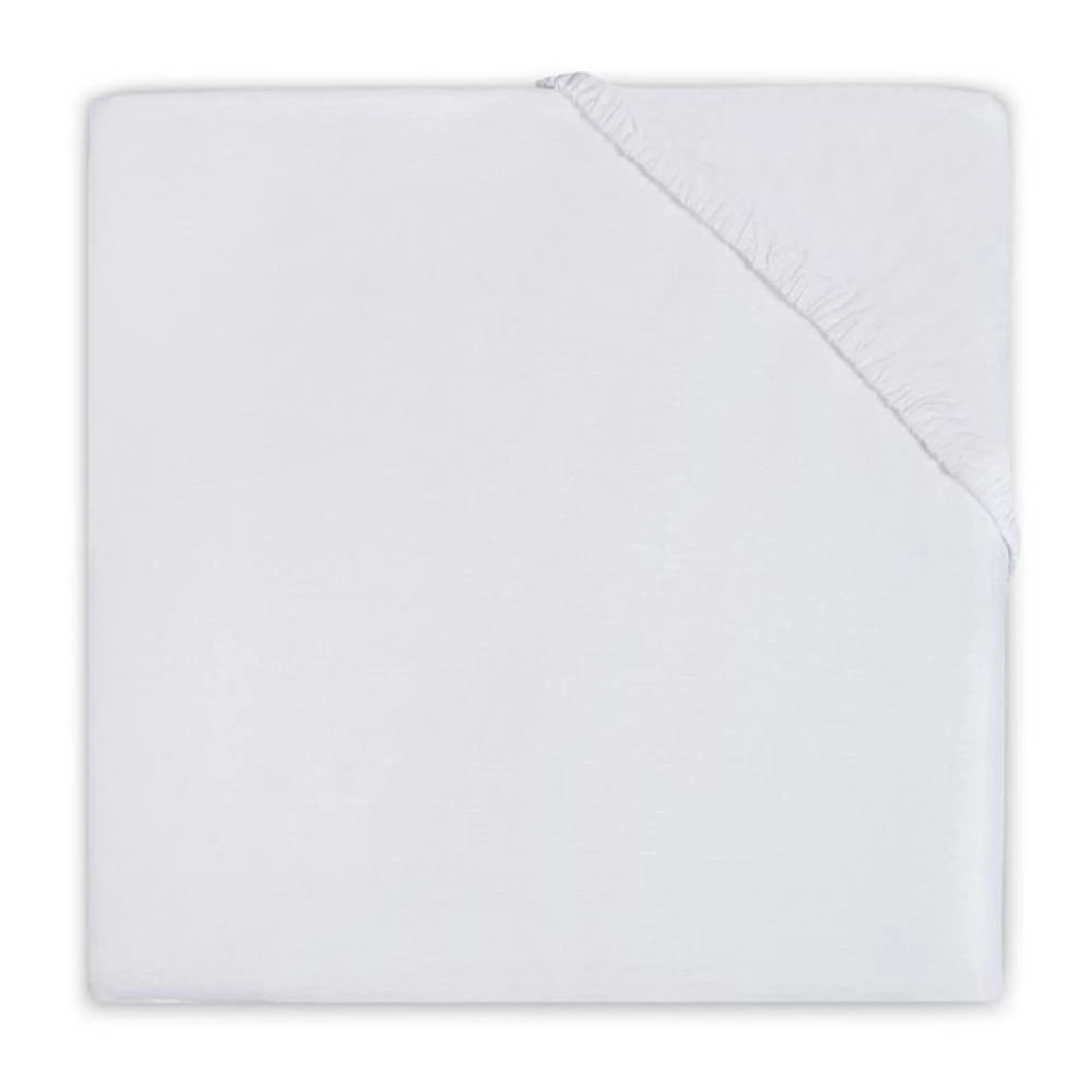 image for Простыня Jollein Cotton белая на резинке, 90x50 см foto
