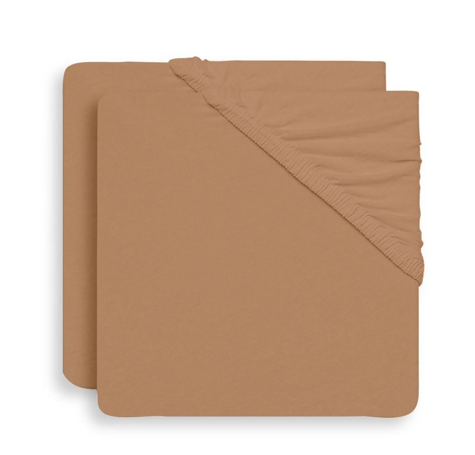 Cearsaf cu elastic Jollein Jersey Biscuit, 120x60 cm,2 buc. foto
