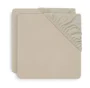 Cearsaf cu elastic Jollein Jersey Nougat, 120x60 cm, 2 buc. foto