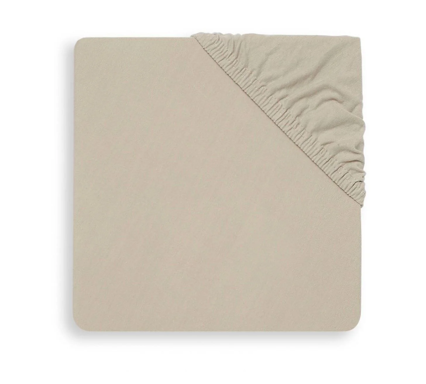 Cearsaf cu elastic Jollein Jersey Nougat, 120x60 cm foto