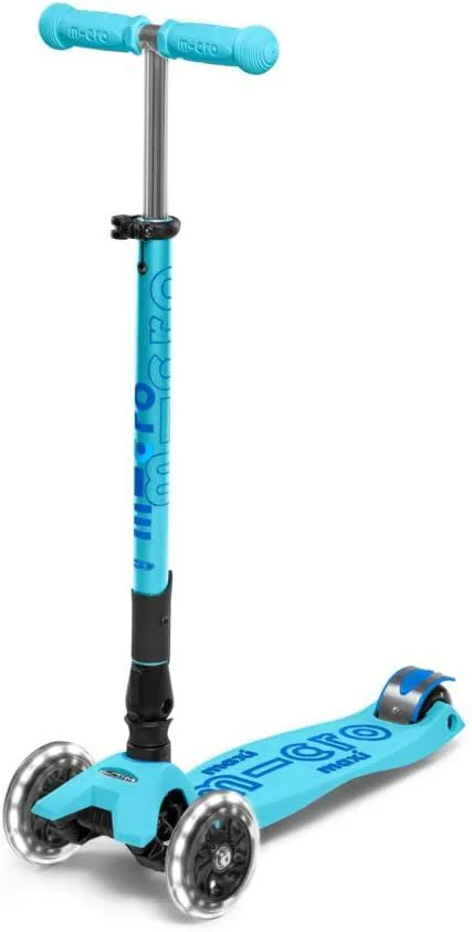 image for Складной самокат Micro Maxi Deluxe Foldable LED Bright Blue foto