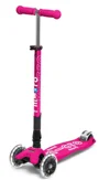 Trotineta Micro Maxi Deluxe Foldable LED Shocking Pink foto