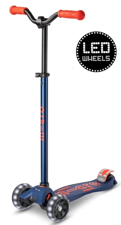 Trotinetă Micro Maxi Deluxe Pro LED cu ghidon telescopic
