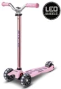 Trotineta Micro Maxi Deluxe Pro LED Rose foto