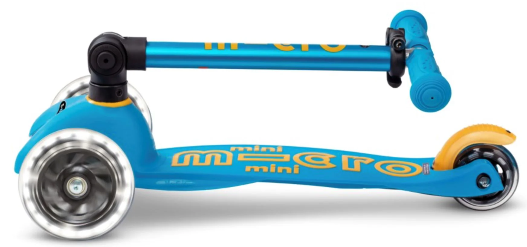 Trotineta pliabila Micro Mini Deluxe Foldable LED Ocean Blue