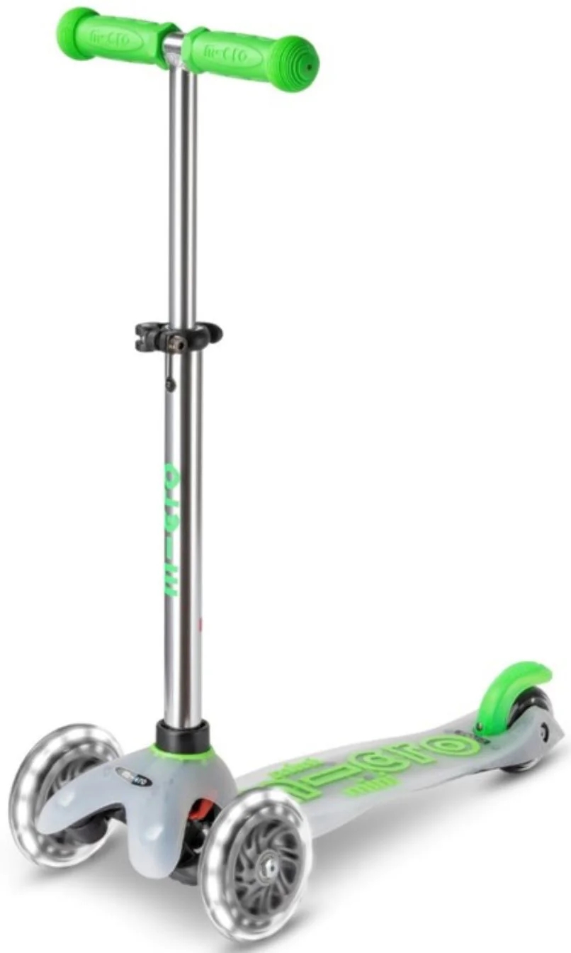 Trotineta Micro Mini Deluxe Flux LED Neon Green foto