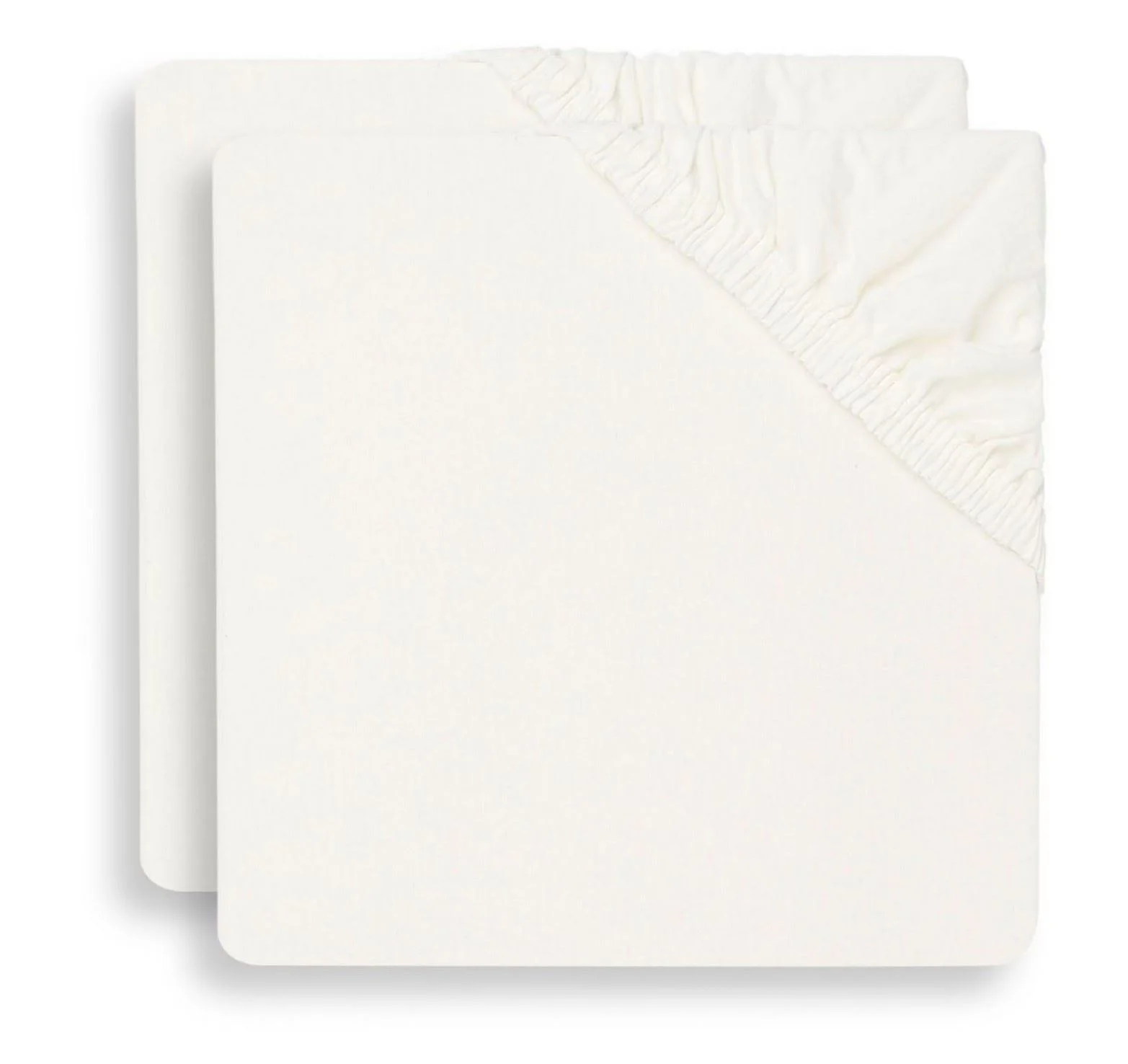 image for Простыня на резинке Jollein Jersey Ivory, 120x60 см, 2 шт. foto