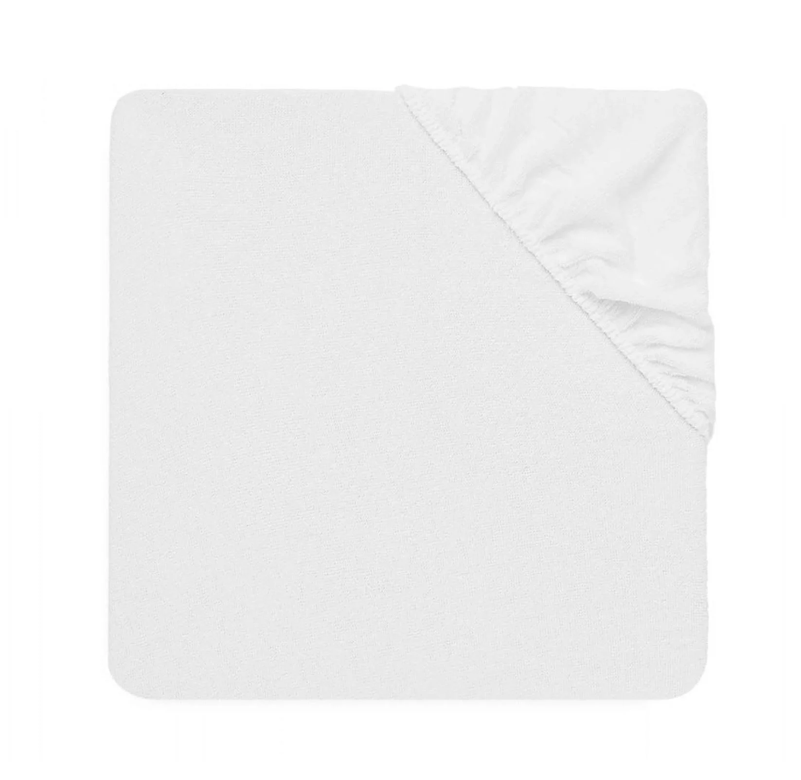 Cearsaf cu elastic impermeabil Jollein Terry White, 120x60 cm foto