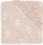 Cearsaf cu elastic Jollein Jersey Twig Wild Rose, 120x60 cm foto