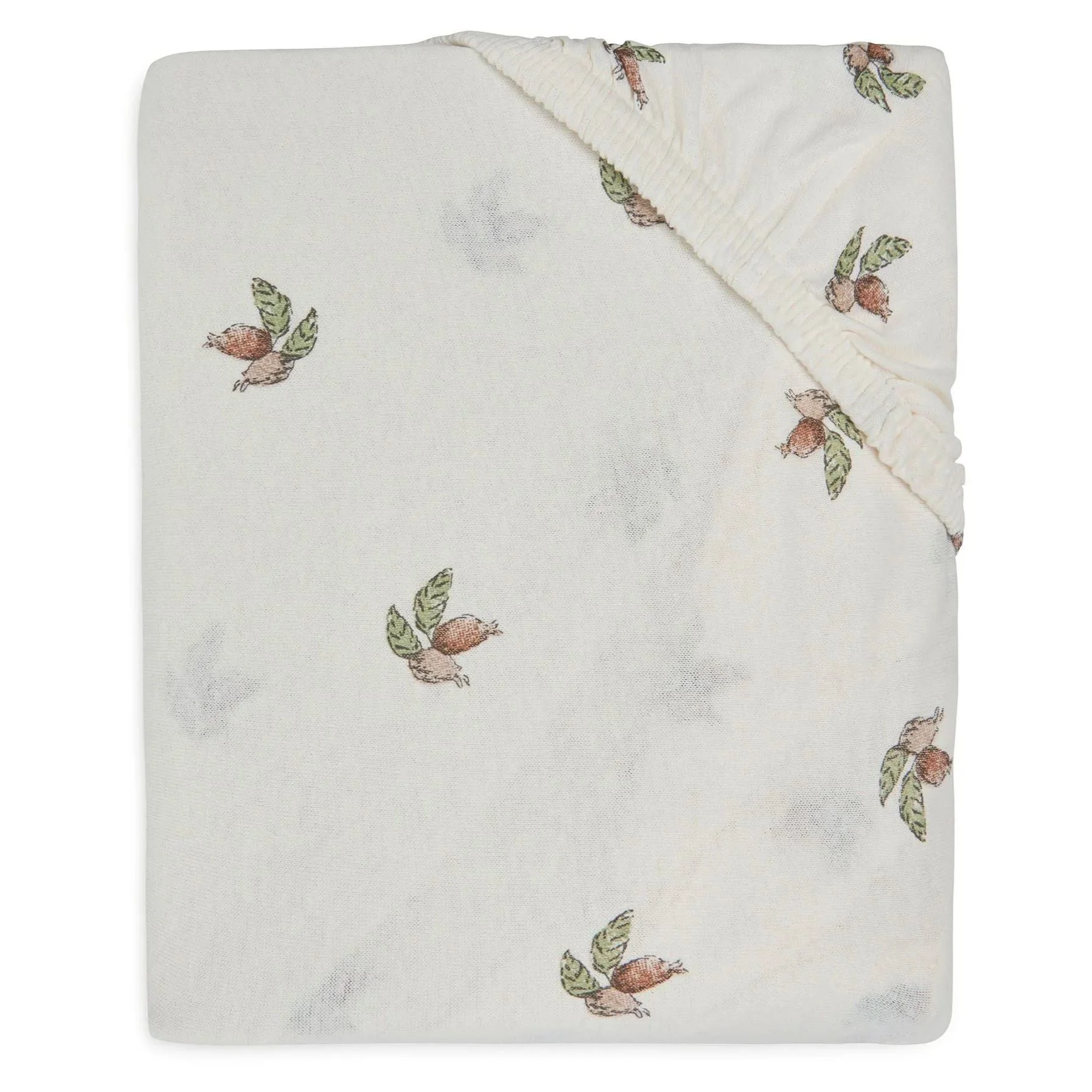 Cearsaf cu elastic Jollein Jersey Rosehip, 120x60 cm foto