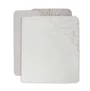 Простыня на резинке Jollein Jersey Ivory/Nougat, 120x60 см, 2 шт. foto