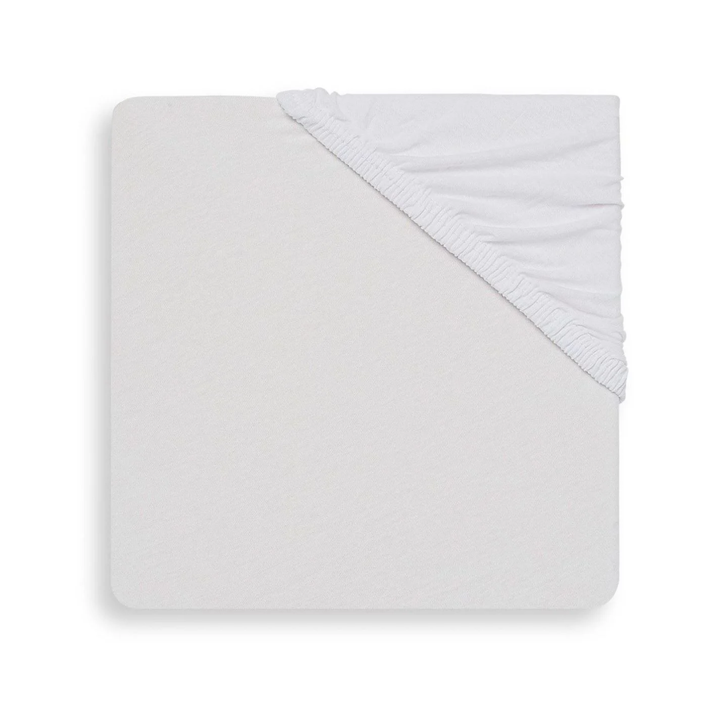 image for Простыня на резинке Jollein Jersey White, 120x60 см foto