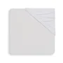 Cearsaf cu elastic Jollein Jersey White, 120x60 cm foto