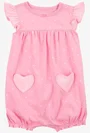 Carter's Летний комбинезон розовый Pink Heart Pockets