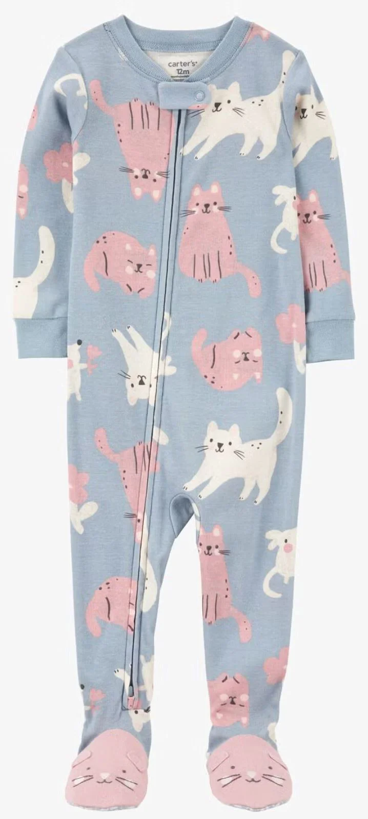 Carter's Пижама Grey-Pink Cat