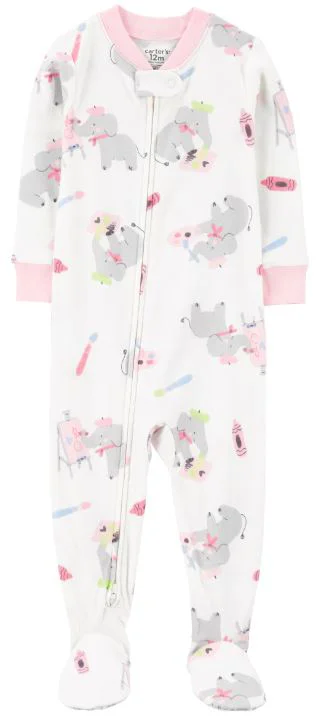 image for Carter's Пижама Ivory-Pink Elephant foto