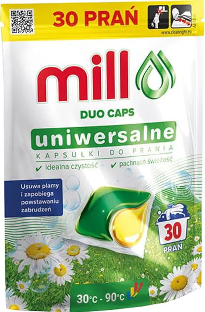 Моющее средство в капсулах Mill Professional Duo Universal, 30 шт.