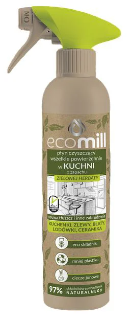image for Solutie de curatare pentru bucatarie Ecomill Green Tea, 500 ml foto