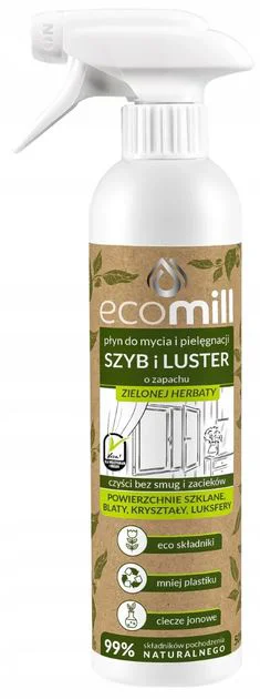 image for Solutie de curatare pentru ferestre Ecomill Green Tea, 500 ml foto
