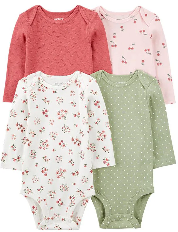 Carter's Комплект бодиков Cherries Dots Hearts
