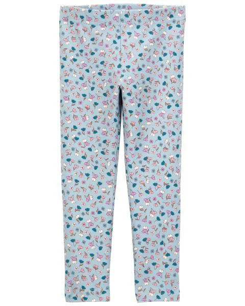 image for Carter's Leggings Blue Floral foto