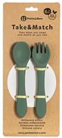 Set tacamuri din silicon Petite&Mars Take&Match Misty Green foto