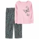 Carter's Set 2 piese Pijama bumbac si fleece foto