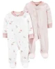Carter's Set 2 pijamale cu fermoar reversibil foto