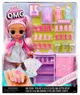 Set de joaca cu papusa L.O.L. Surprise! seria O.M.G Sweet Nails - Kitty K Cafe