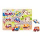 Деревянный пазл Tooky Toy Транспорт, 10 эл.