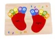 Деревянный пазл Tooky Toy Ножки, 11 эл.