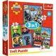 Puzzle Trefl 3 in 1 Fireman Sam' day foto
