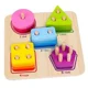 Sorter din lemn Tooky Toy Figuri geometrice, 21 el. foto