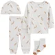 Carter's Set 4 piese bebelus Pantaloni, bluza, caciulita si sosete foto
