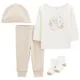 Carter's Set 4 piese bebelus Pantaloni, bluza, caciulita si sosete foto
