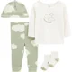Carter's Set 4 piese bebelus Pantaloni, bluza, caciulita si sosete foto