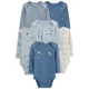 Carter's Set 6 piese body albastru foto