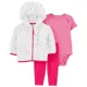 Carter's Set 3 piese - Hanorac sherpa, pantaloni si body