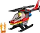 Set de constructie LEGO City Elicopterul pompierilor, 85 el. foto