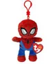 Breloc TY Beanie Babies Clip Spider Man, 12 cm